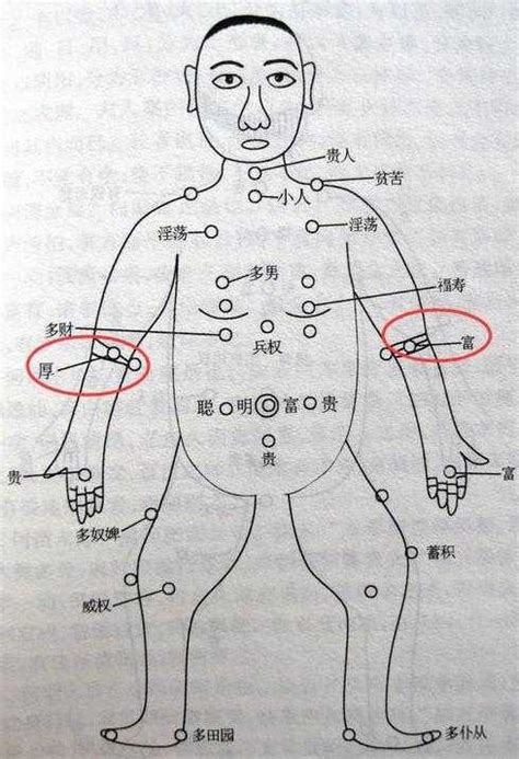 胸痣的位置